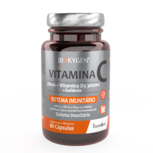 Biokygen Vitamina C + Zinco + Vitamina D3 + Selénio  60 Cápsulas
