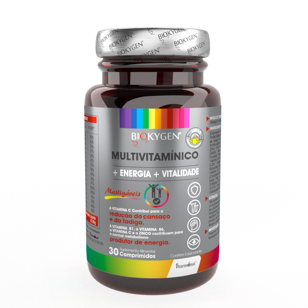 Biokygen Multivitamínico Comprimidos Mastigáveis