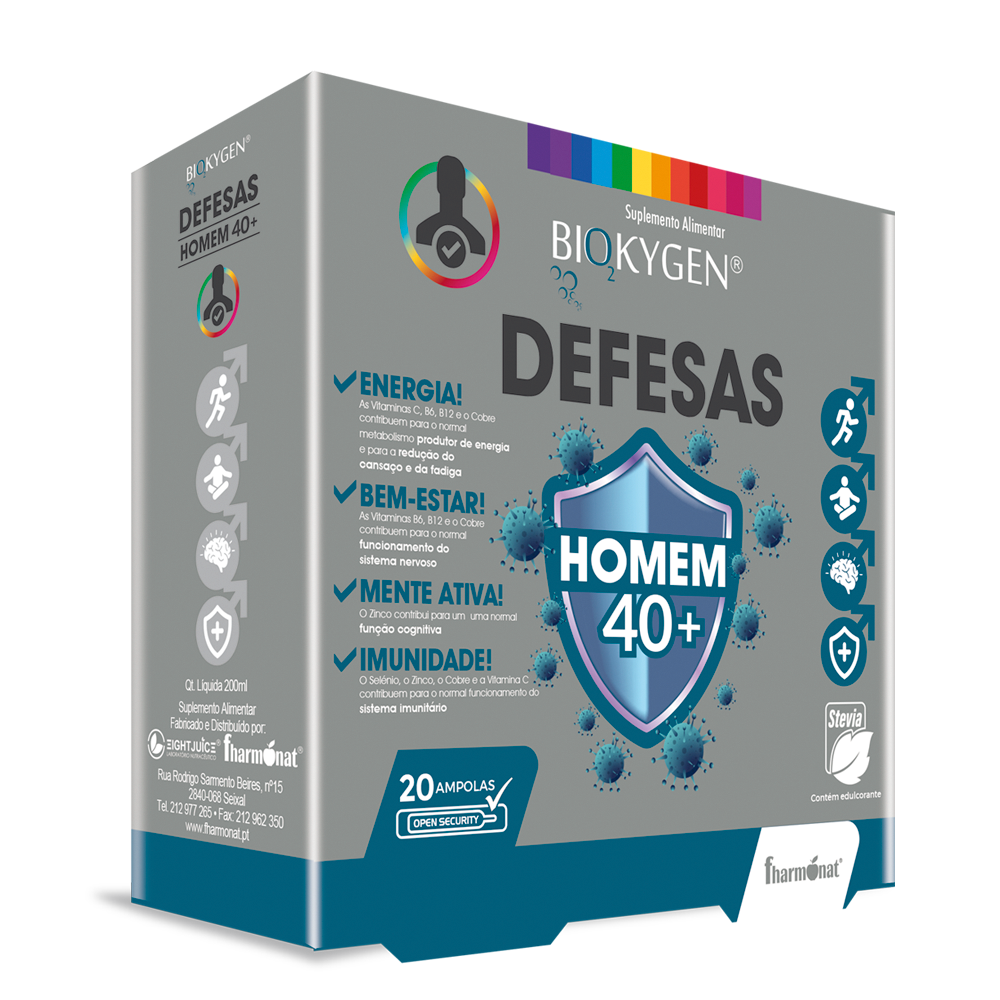 Biokygen Defesas Homem 40+ /20 ampolas